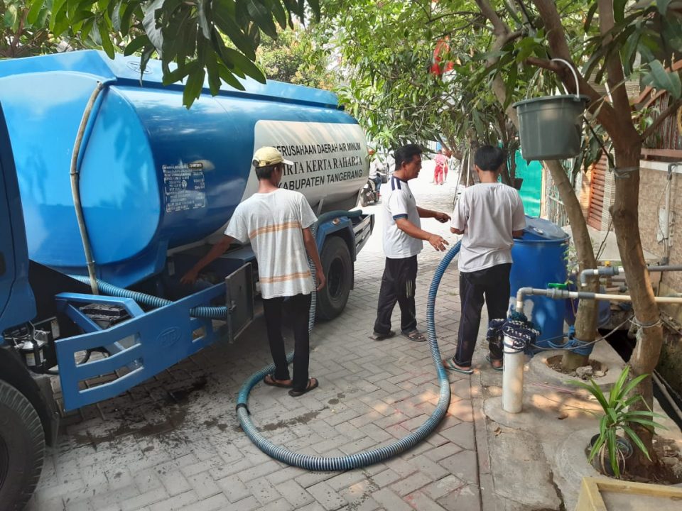 Sempat Terjadi Gangguan, PDAM TKR Cabang Tigaraksasa Kembali Normal